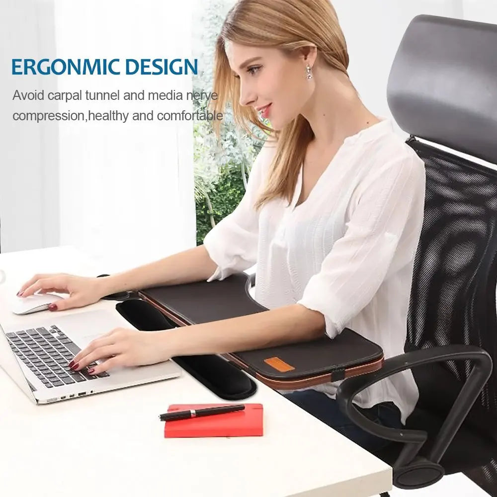 Tapis de souris ergonomique avec repose-poignet pour ordinateur de bureau et portable