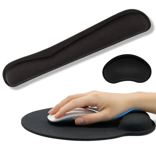 Tapis de souris ergonomique avec repose-poignet pour ordinateur de bureau et portable