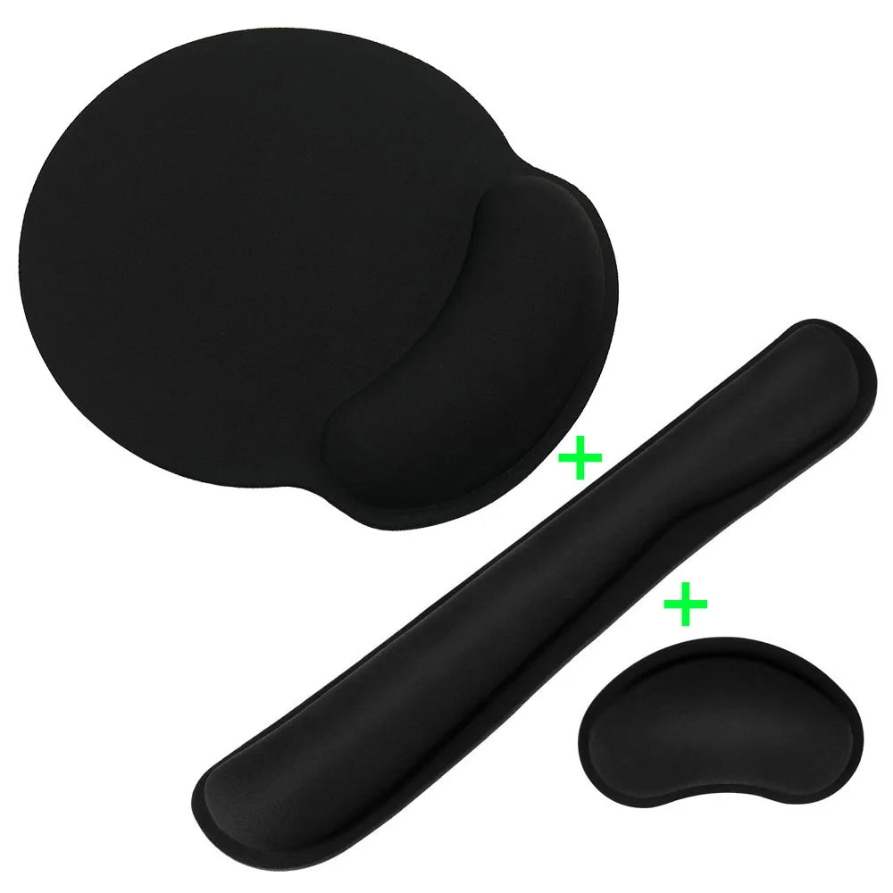 Tapis de souris ergonomique avec repose-poignet pour ordinateur de bureau et portable