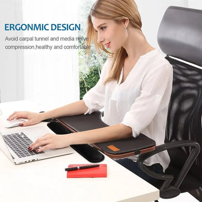 Tapis de souris ergonomique avec repose-poignet pour ordinateur de bureau et portable