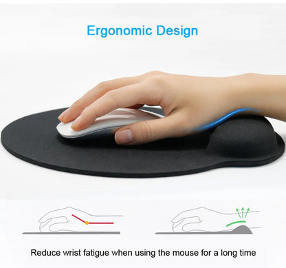 Tapis de souris ergonomique avec repose-poignet pour ordinateur de bureau et portable