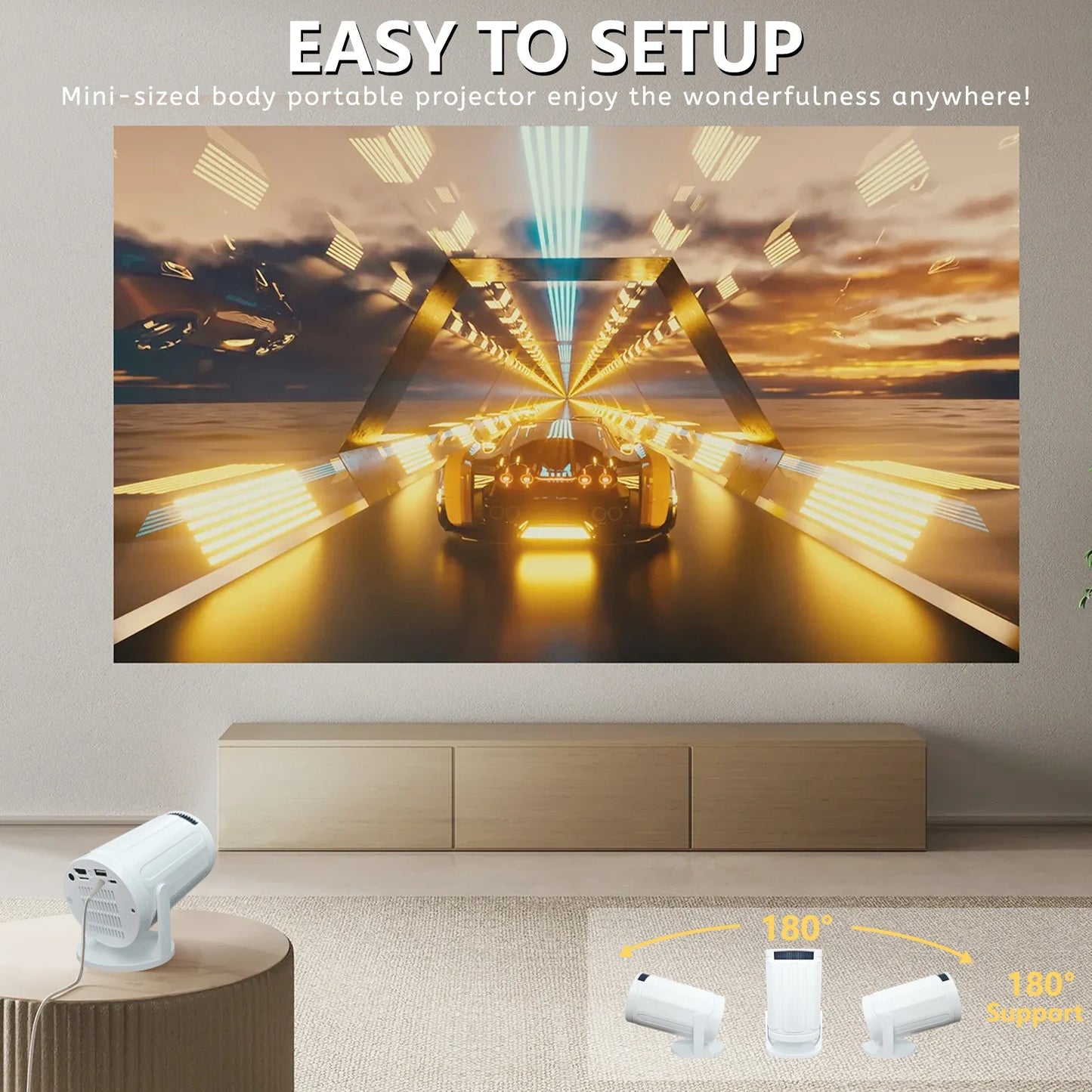 Home Cinema Outdoor Projetor RY008 PRO 4K