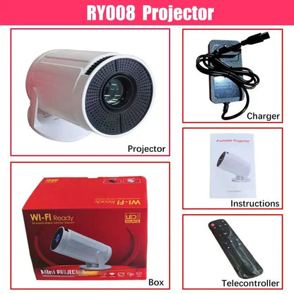 Home Cinema Outdoor Projetor RY008 PRO 4K
